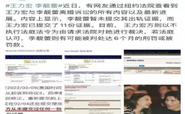 王力宏與李靚蕾離婚訴訟也已演變成各說(shuō)各話