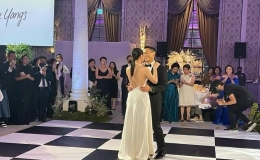 楊祐寧婚禮內(nèi)場(chǎng)照曝光 新郎新娘互喂蛋糕愛意滿滿