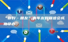 “你好?朋友”青年友好聯(lián)誼會成功舉辦