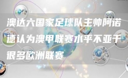 澳達(dá)六國(guó)家足球隊(duì)主帥阿諾德認(rèn)為澳甲聯(lián)賽水平不亞于很多歐洲聯(lián)賽