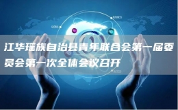 江華瑤族自治縣青年聯(lián)合會第一屆委員會第一次全體會議召開