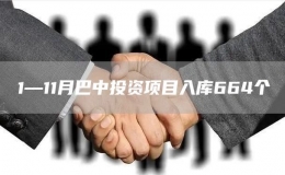 1—11月巴中投資項(xiàng)目入庫664個(gè)