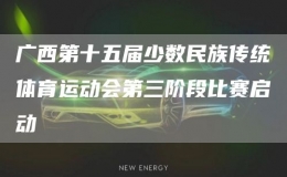 廣西第十五屆少數民族傳統(tǒng)體育運動會第三階段比賽啟動