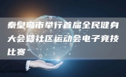 秦皇島市舉行首屆全民健身大會暨社區(qū)運動會電子競技比賽