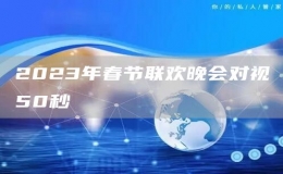 2023年春節(jié)聯(lián)歡晚會對視50秒
