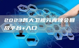 2023各大衛(wèi)視元宵晚會回放平臺+入口