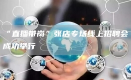 “直播帶崗”張店專場(chǎng)線上招聘會(huì)成功舉行