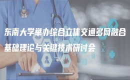 東南大學(xué)舉辦綜合立體交通多網(wǎng)融合基礎(chǔ)理論與關(guān)鍵技術(shù)研討會(huì)