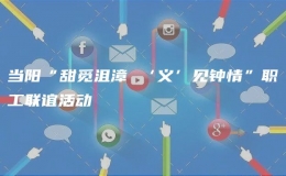 當(dāng)陽“甜覓沮漳 ‘義’見鐘情”職工聯(lián)誼活動