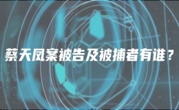 蔡天鳳案被告及被捕者有誰(shuí)？