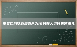 奉賢區(qū)消防救援支隊(duì)為10對(duì)新人舉行集體婚禮