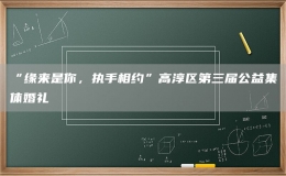 “緣來(lái)是你，執(zhí)手相約”高淳區(qū)第三屆公益集體婚禮