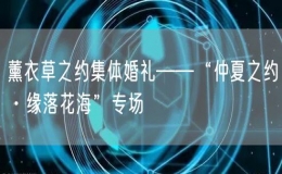 薰衣草之約集體婚禮——“仲夏之約·緣落花?！睂?chǎng)