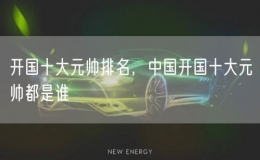 開國十大元帥排名，中國開國十大元帥都是誰