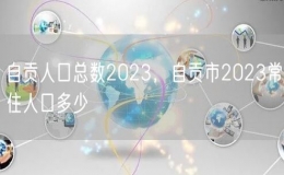 自貢人口總數(shù)2023，自貢市2023常住人口多少