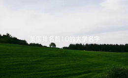 美國排名前10的大學(xué)名字（美國10大名校）