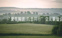 “愛在前進(jìn) 九戀同行”交友聯(lián)誼會