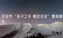 吉安市“執(zhí)子之手 情定吉安”集體婚禮
