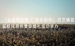 「金婚攜新婚 仁孝永相傳」呂藝鎮(zhèn)首屆移風易俗集體婚禮成功舉辦