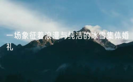 一場象征著浪漫與純潔的冰雪集體婚禮