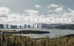 東南大學(xué)“零碳能源國際合作聯(lián)合實(shí)驗(yàn)室”獲批立項(xiàng)建設(shè)
