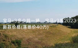 寶馬x3多少錢一輛，寶馬x3系2023新款價(jià)格(落地價(jià)40萬)