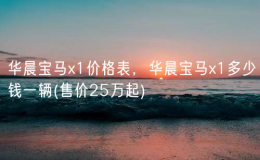 華晨寶馬x1價格表，華晨寶馬x1多少錢一輛(售價25萬起)
