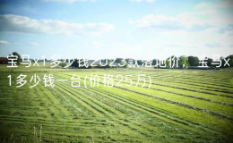 寶馬x1多少錢2023款落地價，寶馬x1多少錢一臺(價格25萬)