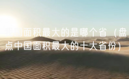 我國(guó)面積最大的是哪個(gè)?。ūP(pán)點(diǎn)中國(guó)面積最大的十大省份）