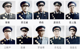 中國開國十大上將是誰（十大上將名表排名）