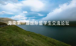 海南第一屆國際留學(xué)生交流論壇在三亞舉行