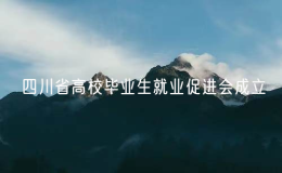 四川省高校畢業(yè)生就業(yè)促進(jìn)會(huì)成立