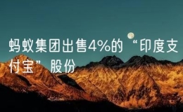 螞蟻集團出售4%的“印度支付寶”股份